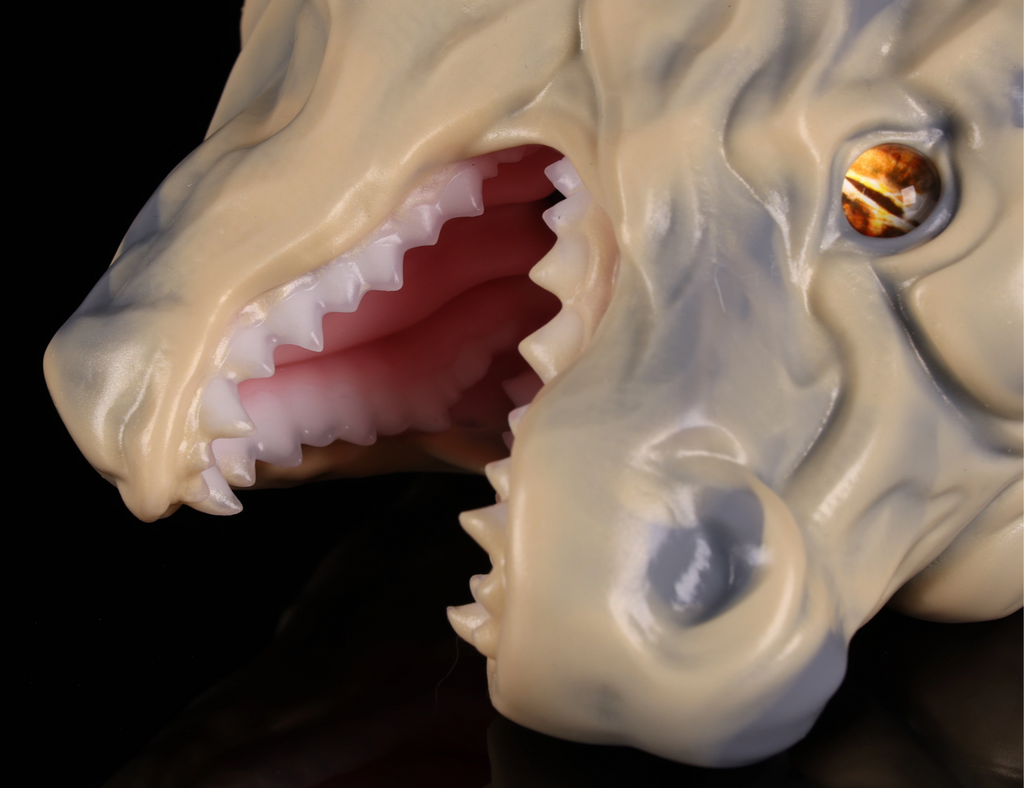 Realistic Earth Dragon Head Bust - Lifelike Terra Scalie Collectible Figure