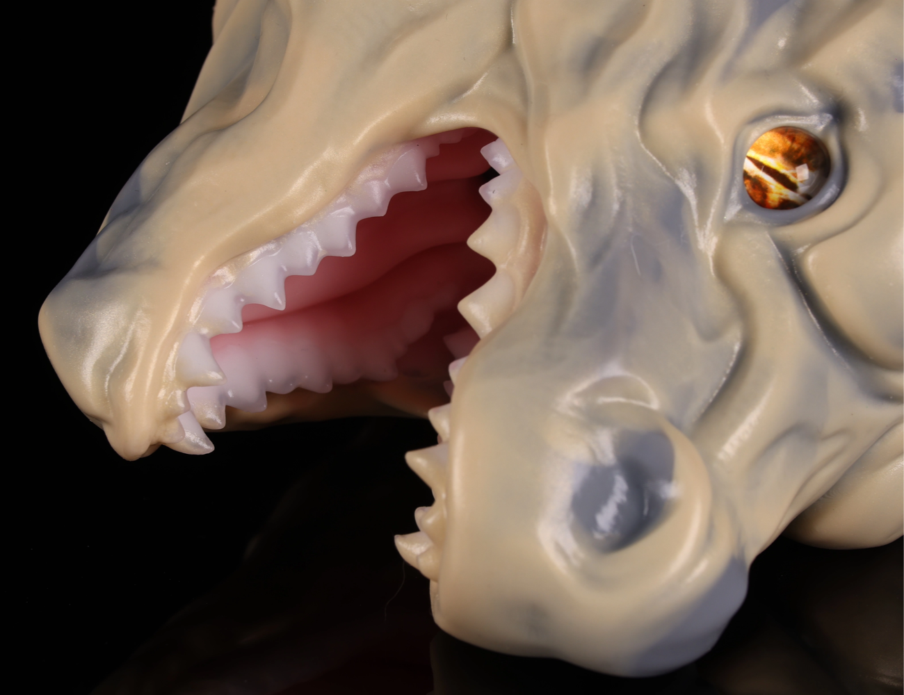 Realistic Earth Dragon Head Bust - Lifelike Terra Scalie Collectible Figure