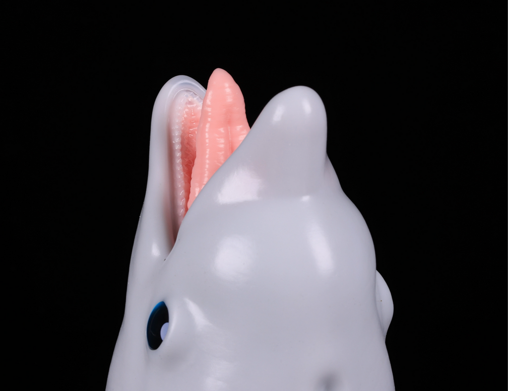 Realistic Dolphin Head Bust - Smooth Aquatic Creature Prop with Open Mouth Detail